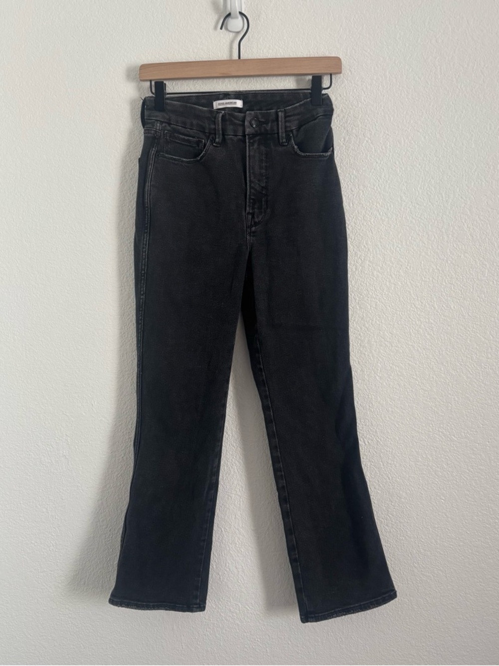 Good American Women's Size 4/27 Black Wash Good Curve Jeans